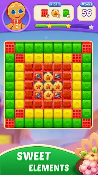 Взлом Candy Blast Fever:Cubes Crush — Безлимитные жизни и усилители — скриншот 2