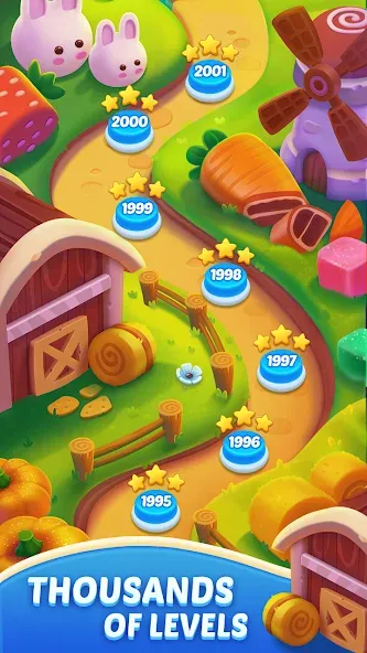 Взлом Candy Blast Fever:Cubes Crush — Безлимитные жизни и усилители — скриншот 5
