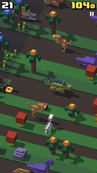 Скачать Crossy Road с модом — Бесконечные монеты и разблокированы персонажи — скриншот 5
