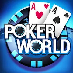 Poker World, Offline TX Holdem Mod APK Безлимитные фишки и все турниры открыты — Скачать на Андроид