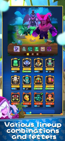 Merge Heroes: Tower Defense — Взломанная версия (Безлимитные монеты и алмазы) — скриншот 5