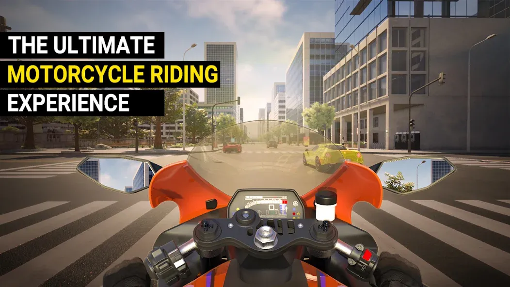 Взлом Speed Moto Dash:Real Simulator — Безлимитные деньги и все мотоциклы открыты — скриншот 1