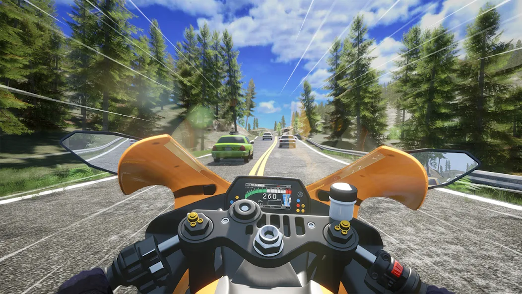 Взлом Speed Moto Dash:Real Simulator — Безлимитные деньги и все мотоциклы открыты — скриншот 5