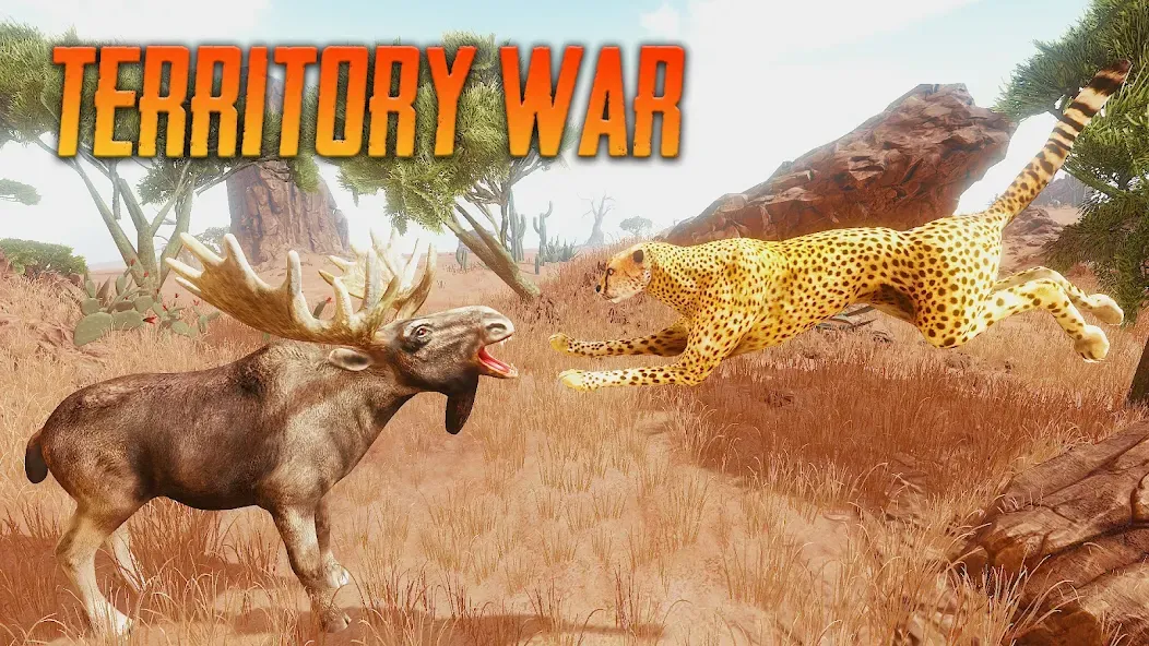 Скачать взлом The Moose - Animal Simulator на Андроид — Безлимитные монеты и здоровье — скриншот 2
