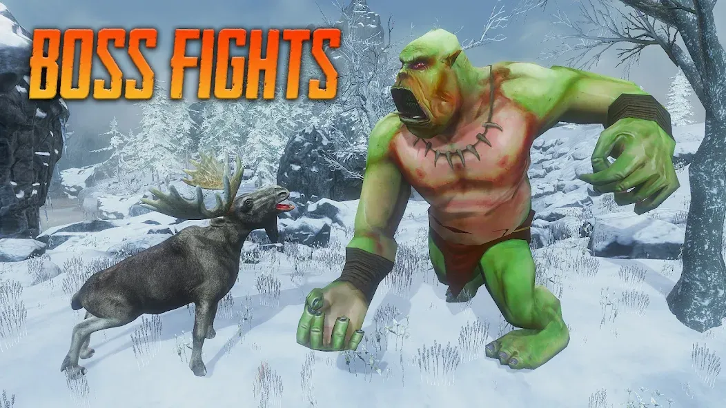 Скачать взлом The Moose - Animal Simulator на Андроид — Безлимитные монеты и здоровье — скриншот 3