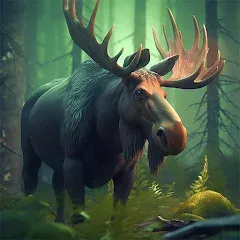 Скачать взлом The Moose - Animal Simulator на Андроид — Безлимитные монеты и здоровье