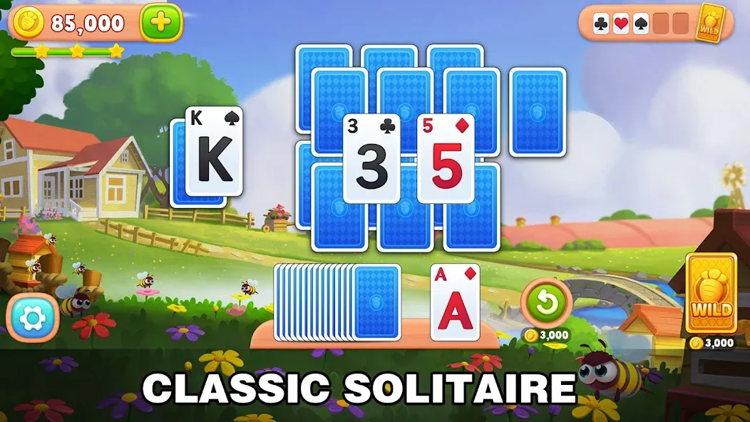 Solitaire Farm: Card Games MOD APK — Безлимитные монеты и подсказки — скриншот 1 Solitaire Farm: Card Games MOD APK — Безлимитные монеты и подсказки — скриншот 1