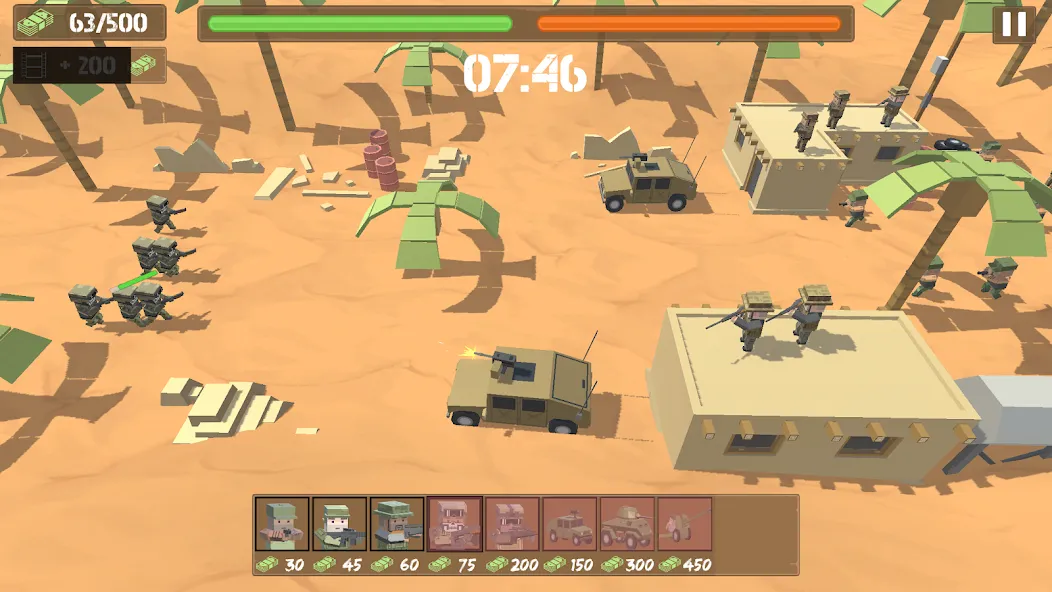 Скачать Border Wars: Army Simulator — Последняя версия (Безлимитные деньги и оружие) — скриншот 4