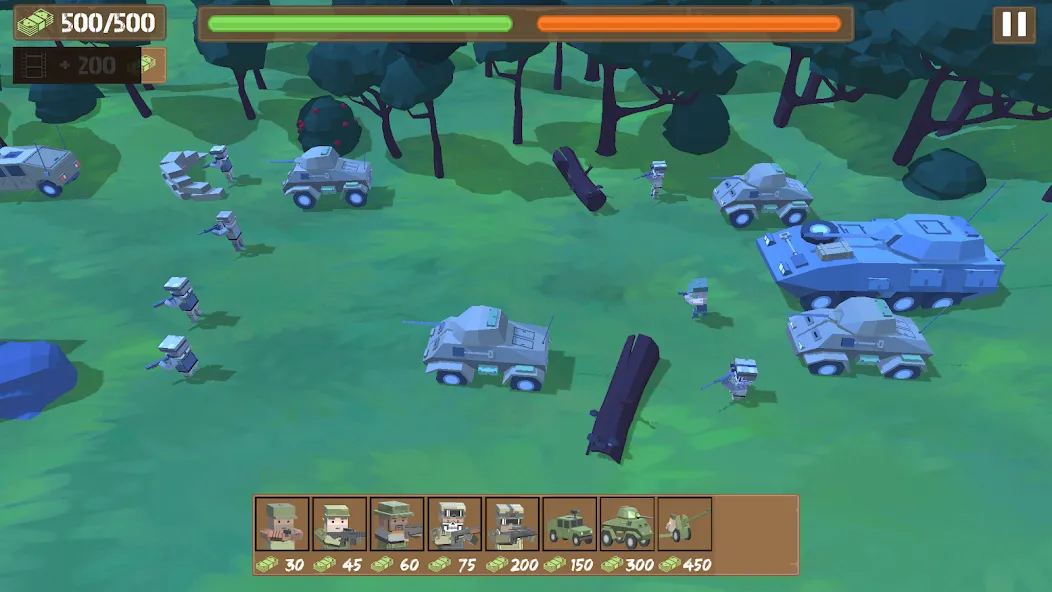 Скачать Border Wars: Army Simulator — Последняя версия (Безлимитные деньги и оружие) — скриншот 5