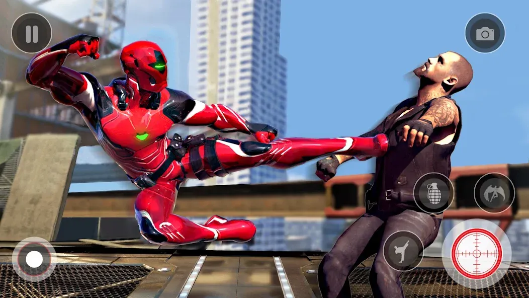 Взломанная Spider Miami Rope Hero Ninja на Андроид — Безлимитные деньги и суперсилы — скриншот 3