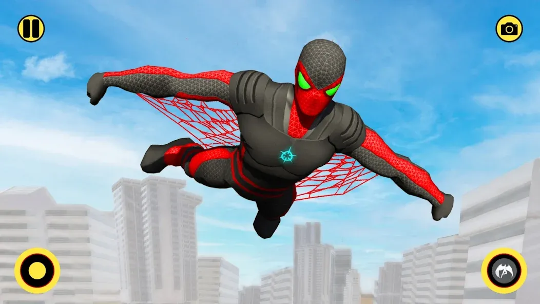Взломанная Spider Miami Rope Hero Ninja на Андроид — Безлимитные деньги и суперсилы — скриншот 4