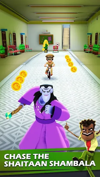 Little Singham Cycle Race MOD APK — Безлимитные монеты и все велосипеды — скриншот 2