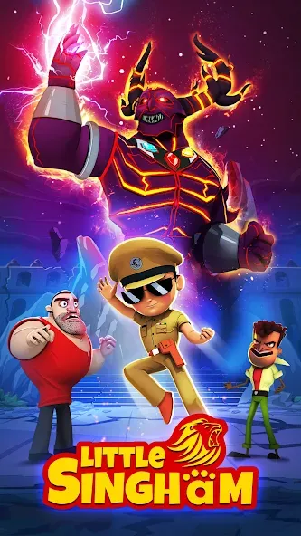 Скачать Little Singham с модом — Безлимитные монеты и усиления — скриншот 1
