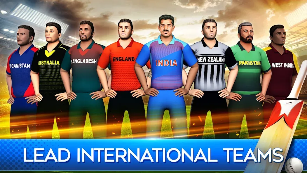 Скачать World Cricket Premier League — Последняя версия (Безлимитные деньги и открыты все уровни) — скриншот 2