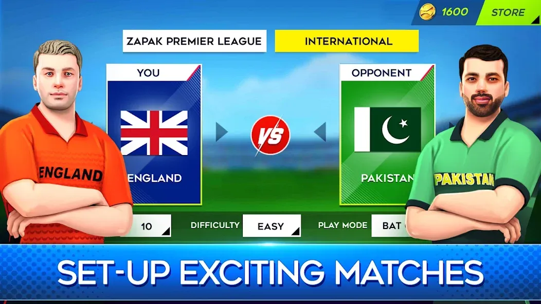 Скачать World Cricket Premier League — Последняя версия (Безлимитные деньги и открыты все уровни) — скриншот 5