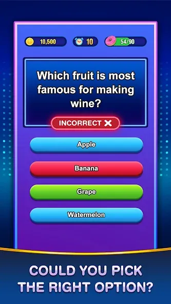 Trivia Crush — Мод: Безлимитные подсказки и пропуски уровней — скриншот 2