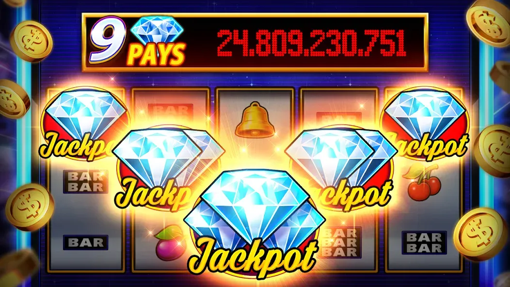 Скачать взлом Aquuua Casino - Slots на Андроид — Безлимитные монеты и бонусы — скриншот 3