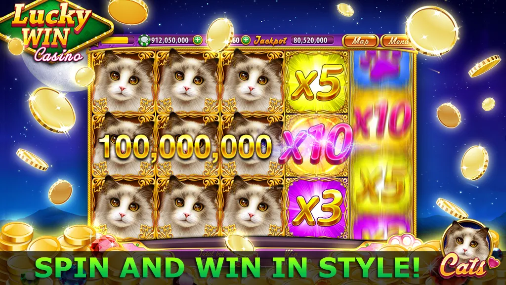 Lucky Win Casino™ SLOTS GAME на Андроид — Мод Много монет и бонусов — скриншот 1