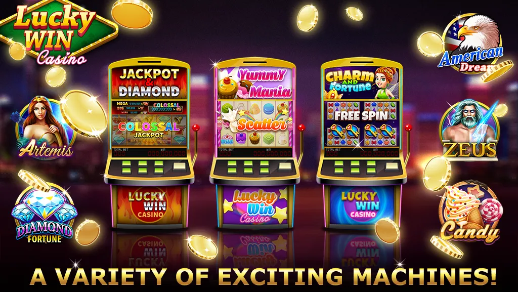 Lucky Win Casino™ SLOTS GAME на Андроид — Мод Много монет и бонусов — скриншот 2