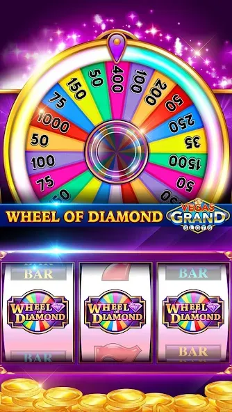 Скачать Vegas Grand Slots:Casino Games (Мод: Безлимитные монеты и бонусы) на Андроид — скриншот 4