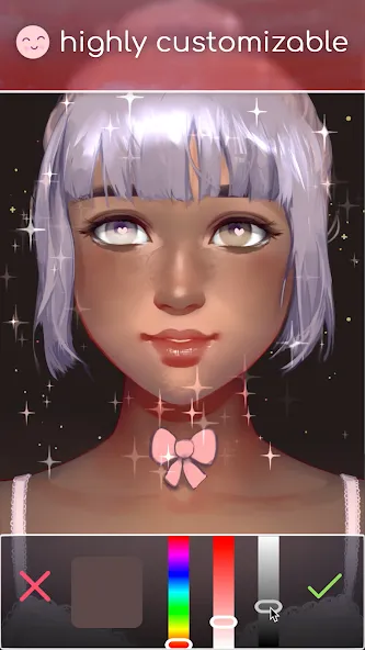 Live Portrait Maker: Girls MOD APK на Android — Разблокированы все наряды — скриншот 3
