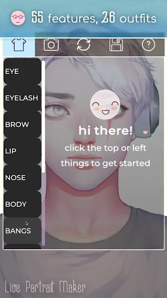 Live Portrait Maker: Guys на Андроид — Мод Разблокированы все наряды и аксессуары — скриншот 2
