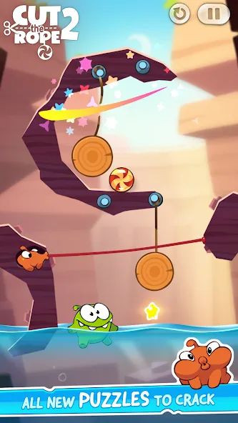Скачать Cut the Rope 2 — Последняя версия (Безлимитные монеты и открыты уровни) — скриншот 3 Скачать Cut the Rope 2 — Последняя версия (Безлимитные монеты и открыты уровни) — скриншот 3
