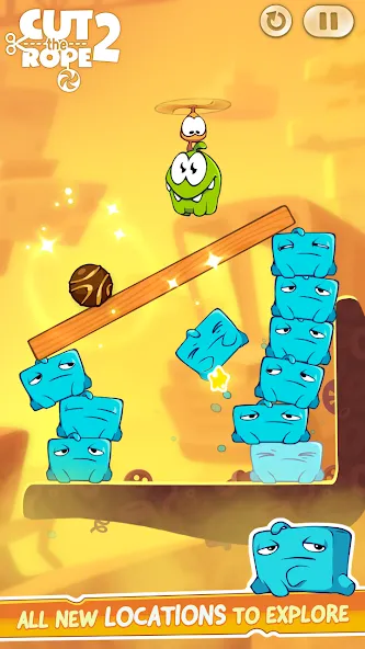 Скачать Cut the Rope 2 — Последняя версия (Безлимитные монеты и открыты уровни) — скриншот 5 Скачать Cut the Rope 2 — Последняя версия (Безлимитные монеты и открыты уровни) — скриншот 5