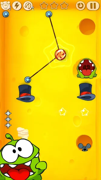 Cut the Rope — Взломанная версия (Безлимитные подсказки и энергия) — скриншот 2