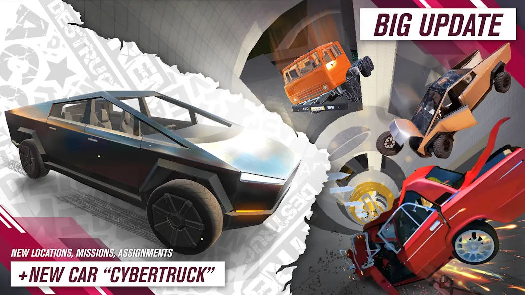 All Cars Crash — Мод: Безлимитные деньги и открыты все машины — скриншот 1 All Cars Crash — Мод: Безлимитные деньги и открыты все машины — скриншот 1