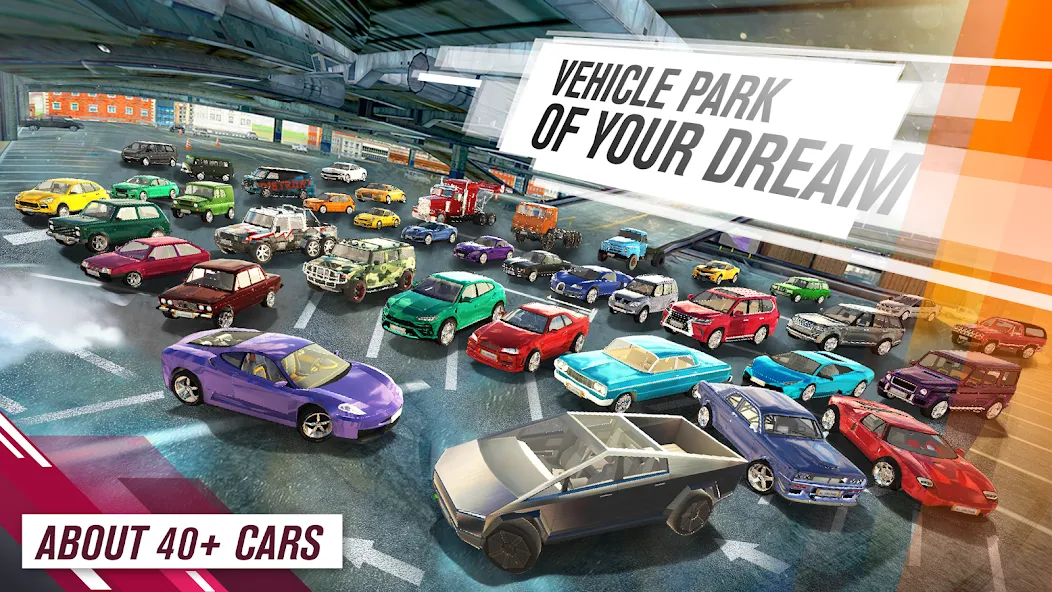 All Cars Crash — Мод: Безлимитные деньги и открыты все машины — скриншот 3 All Cars Crash — Мод: Безлимитные деньги и открыты все машины — скриншот 3
