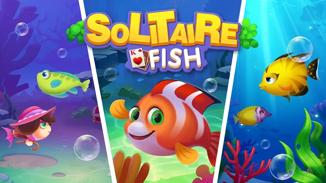 Скачать Solitaire Fish Klondike Card — Последняя версия (Без рекламы и много монет) — скриншот 5
