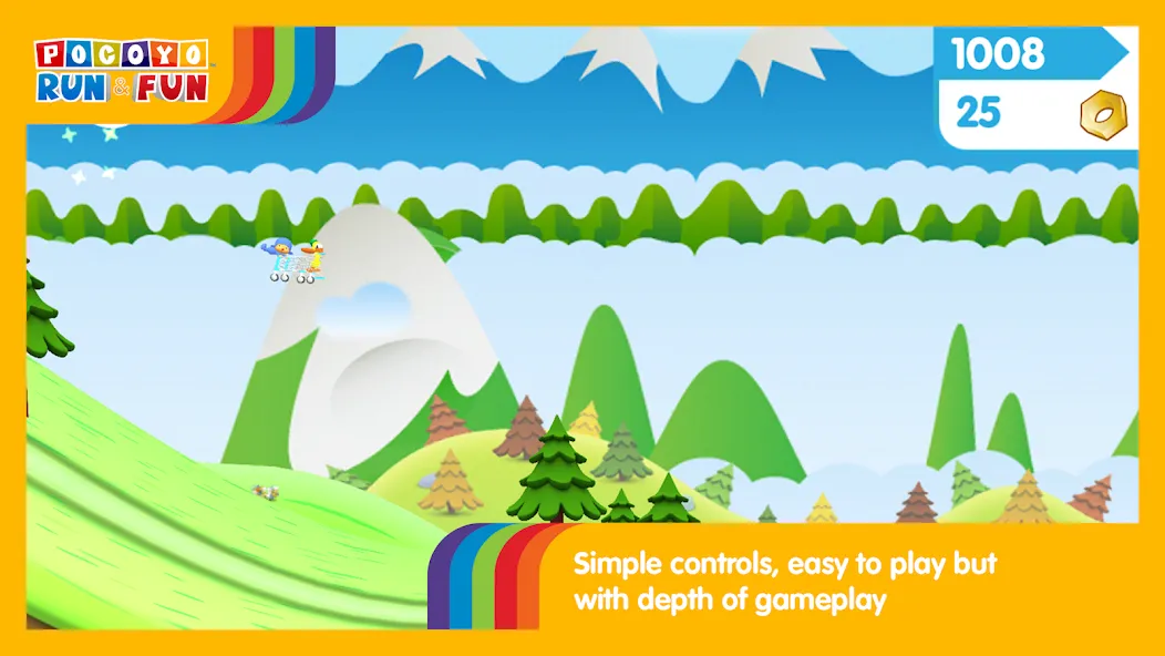 Pocoyo Run & Fun: Cartoon Jump MOD — Без рекламы и бесконечные жизни на Андроид — скриншот 3
