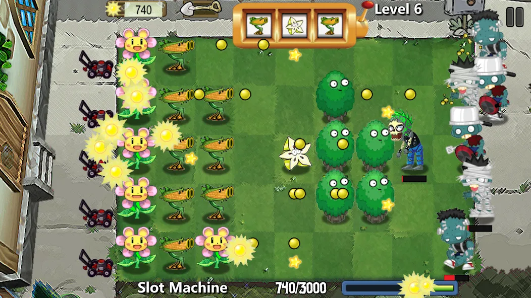 Скачать Plants' War на Android — Много денег и усиленные растения — скриншот 1