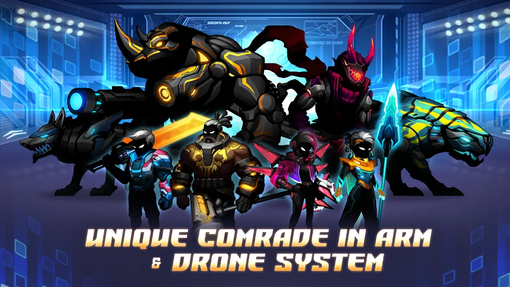 Скачать Cyber Fighters: Offline Game с модом — Безлимитные деньги и оружие — скриншот 5