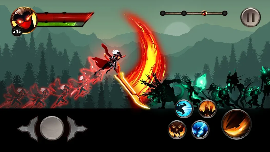 Взломанная Stickman Legends Offline Games на Андроид — Без рекламы и много денег — скриншот 2