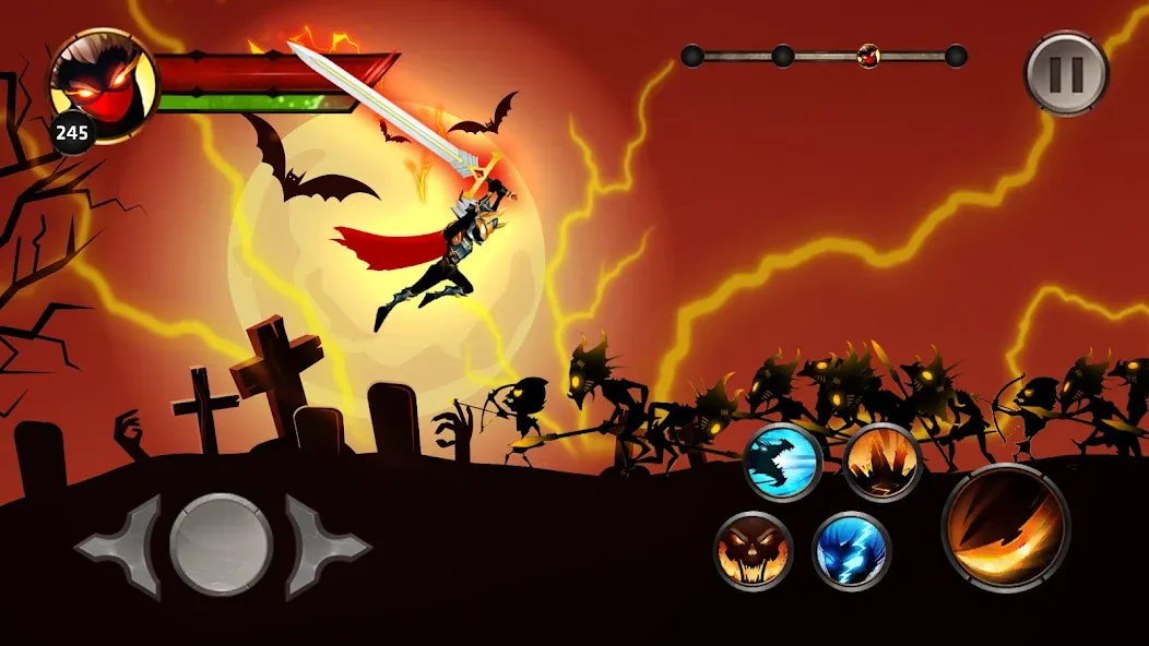 Взломанная Stickman Legends Offline Games на Андроид — Без рекламы и много денег — скриншот 3