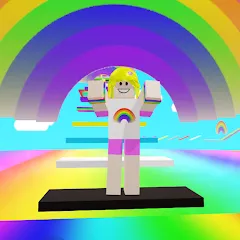 Rainbow Parkour sweet Girl — Взломанная версия (Яркие уровни и лёгкий паркур)