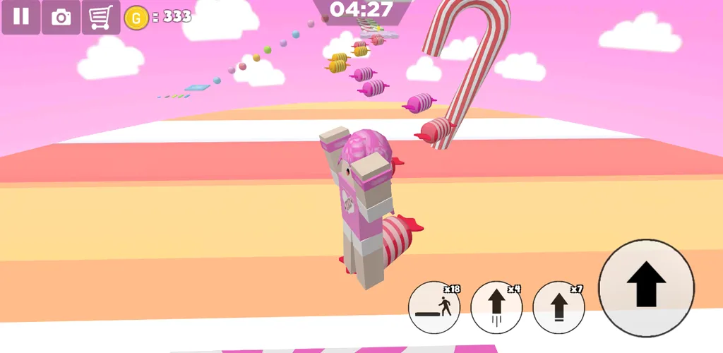 Скачать Candy Parkour Sweet girl — Много сладких костюмов и уровней — скриншот 5