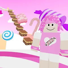 Скачать Candy Parkour Sweet girl — Много сладких костюмов и уровней