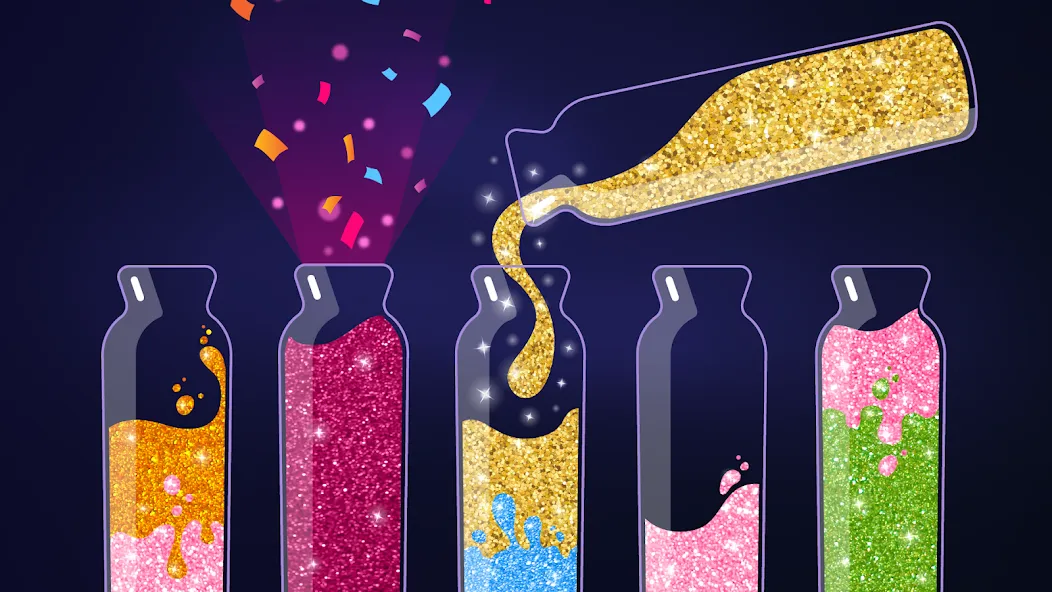 Get Color - Water Sort Puzzle Mod APK Без рекламы и бесконечные подсказки — Скачать на Андроид — скриншот 1
