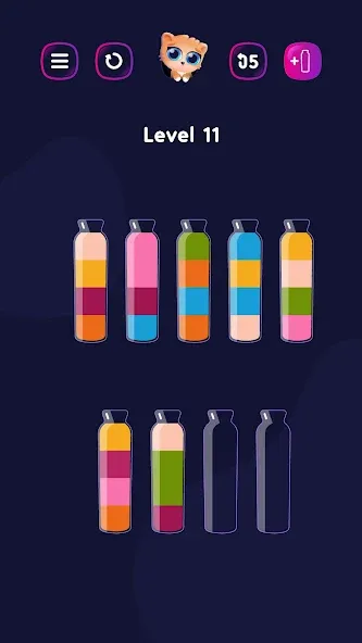 Get Color - Water Sort Puzzle Mod APK Без рекламы и бесконечные подсказки — Скачать на Андроид — скриншот 2