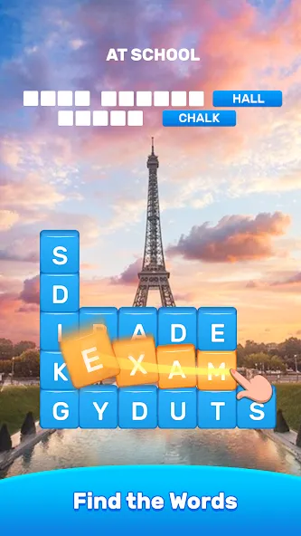Words Warehouse：Test Your Mind (Мод Открыты все уровни и подсказки) — скриншот 1