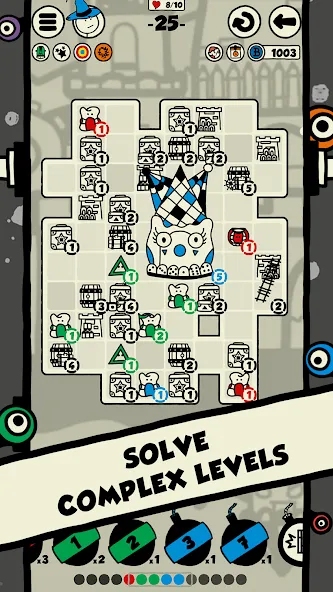 Blastomancer: The Puzzle Game MOD APK — Открыты все уровни и подсказки — скриншот 3