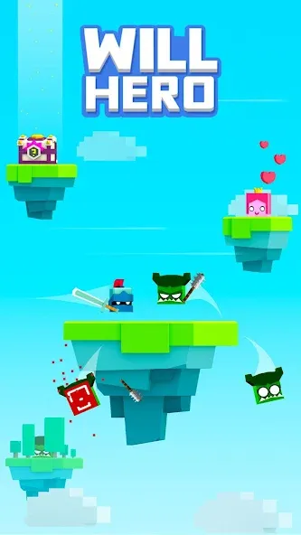 Will Hero MOD APK на Android — Безлимитные монеты и усиленная броня — скриншот 1