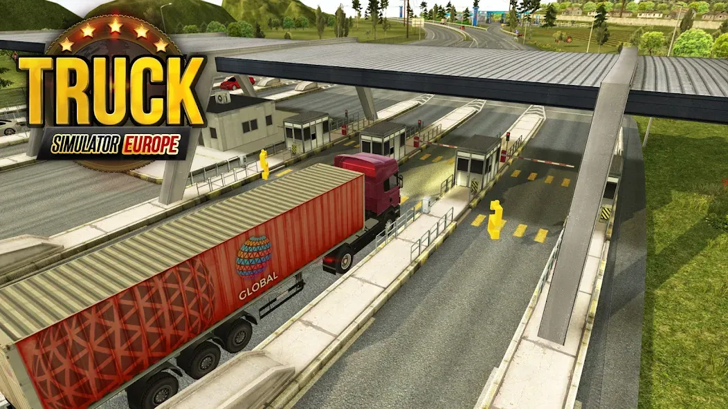 Скачать Truck Simulator : Europe — Последняя версия (Безлимитные деньги и топливо) — скриншот 1
