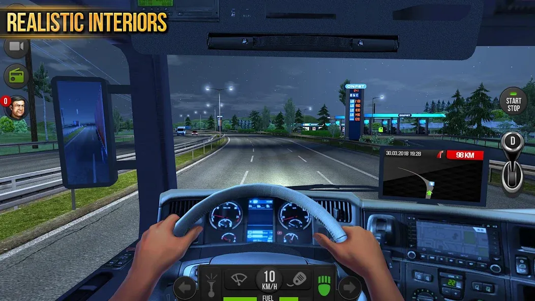 Скачать Truck Simulator : Europe — Последняя версия (Безлимитные деньги и топливо) — скриншот 4