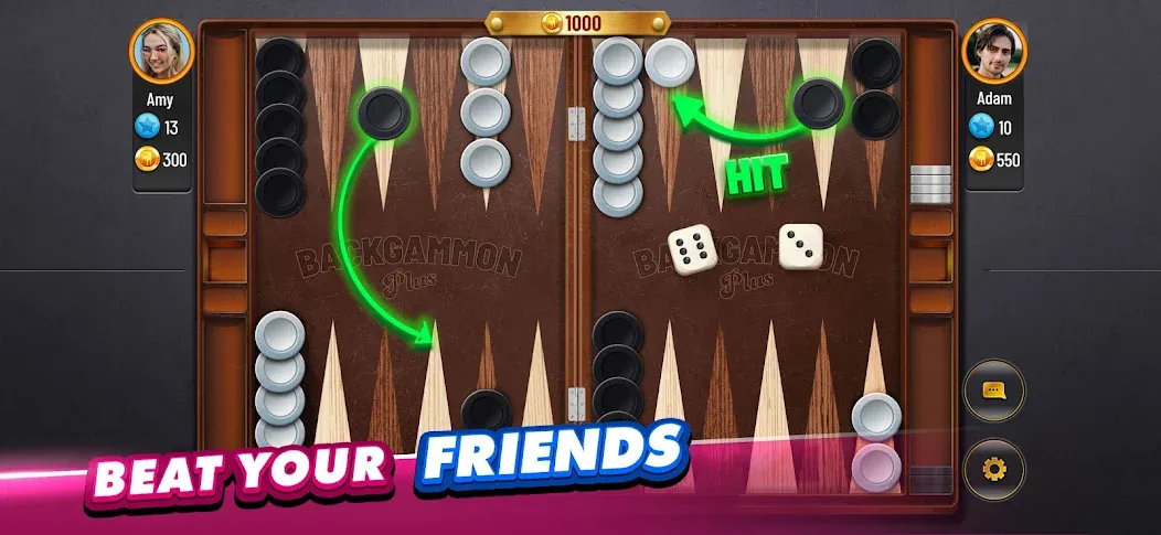 Скачать Backgammon Plus - Board Game — Без рекламы и много монет — скриншот 3 Скачать Backgammon Plus - Board Game — Без рекламы и много монет — скриншот 3