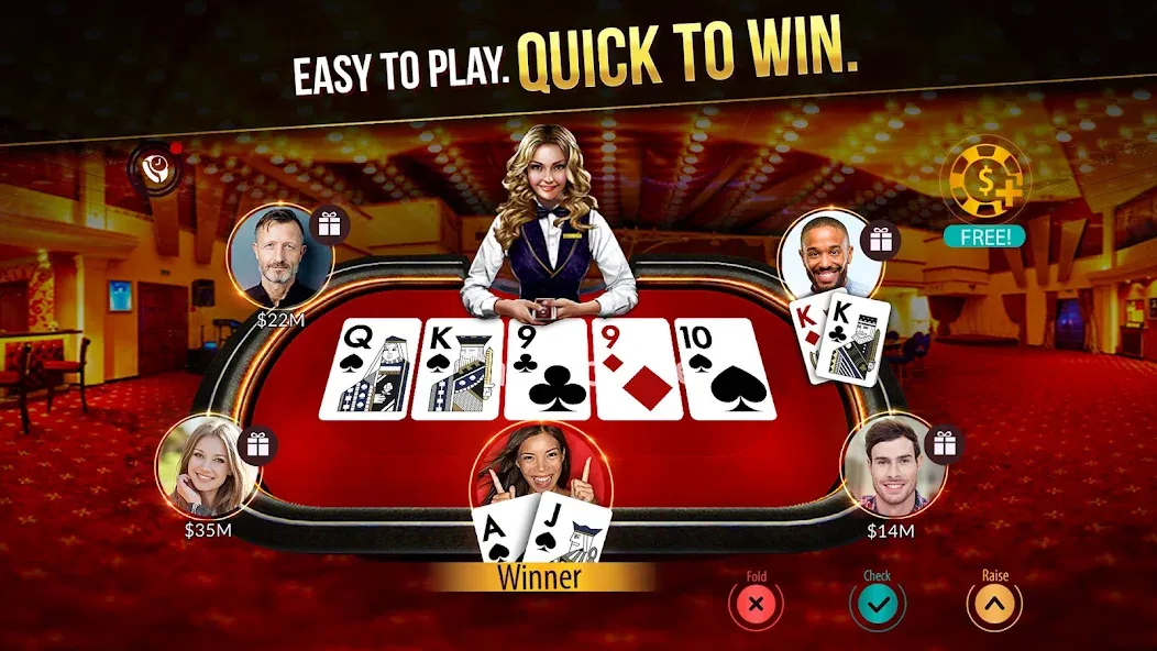 Zynga Poker ™ – Texas Holdem — Безлимитные фишки и деньги — скриншот 1 Zynga Poker ™ – Texas Holdem — Безлимитные фишки и деньги — скриншот 1