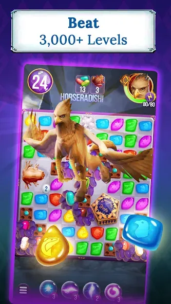 Скачать Harry Potter: Puzzles & Spells MOD APK — Безлимитные монеты и бустеры — скриншот 2